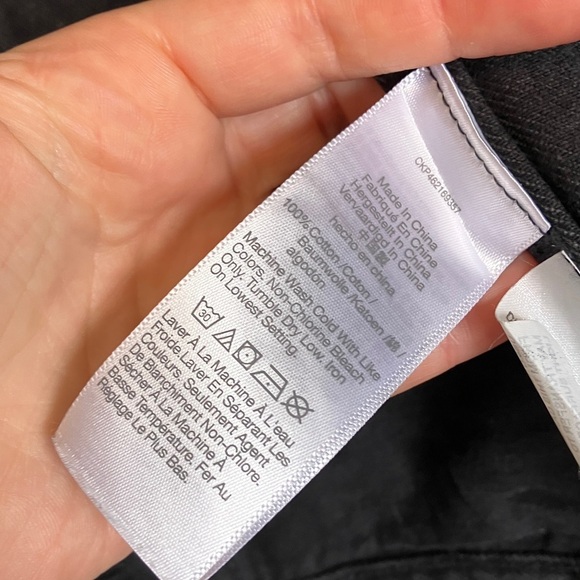 Madewell Oversized Trucker Black Denim Jacket - Picture 3 of 4